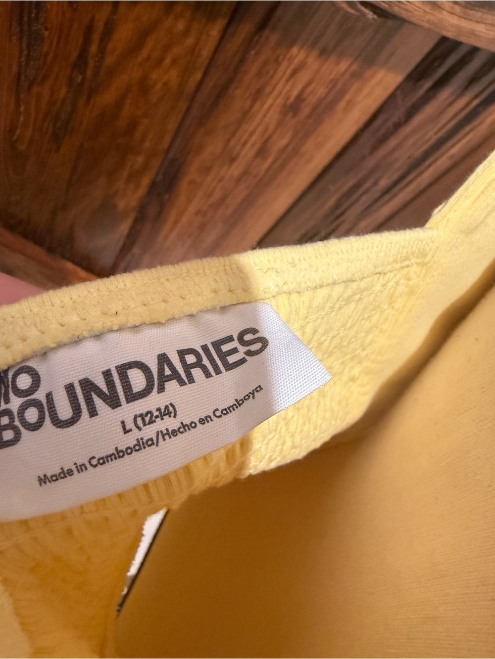 No Boundaries Lemon Ice  Sleeveless mixed media  Mini Dress - Picture 4 of 7